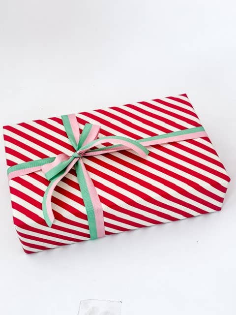 Bobina Celulosa 70cm x 100m CANDY CANE Crema/Rojo
