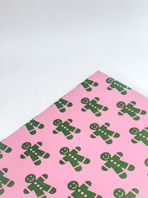 Papel Seda 500 Hojas 62x86cm GINGER Candy Pink/Green Grass