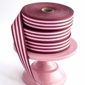 Cotton Ribbon MULTISTRIPES 35mm x 50m Burdeos/Candy Pink