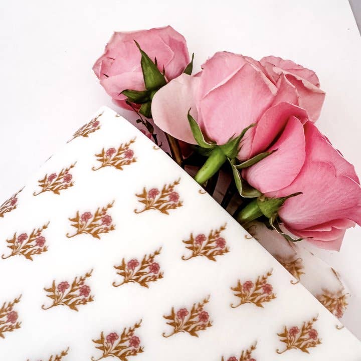 Ecowaterproof 70cm x 50m MINIJAZMIN Mustard/Candy Pink