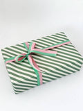 Bobina Celulosa 70cm x 100m CANDY CANE Crema/Verde Vintage