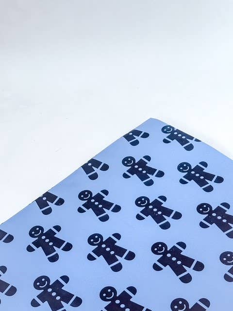 Papel Seda 25 hojas 86x62cm GINGER Azul Celeste/Chocolat
