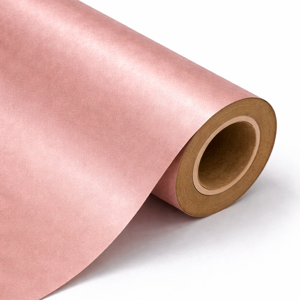 Bobina Kraft 70cm x 50m LISO Oro Rosa