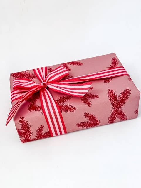 Bobine Kraft 70cm x 100m ABETO Rose Bonbon/Rouge
