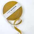 Cotton Ribbon UNICOLOR 15mm x 50m Mustard