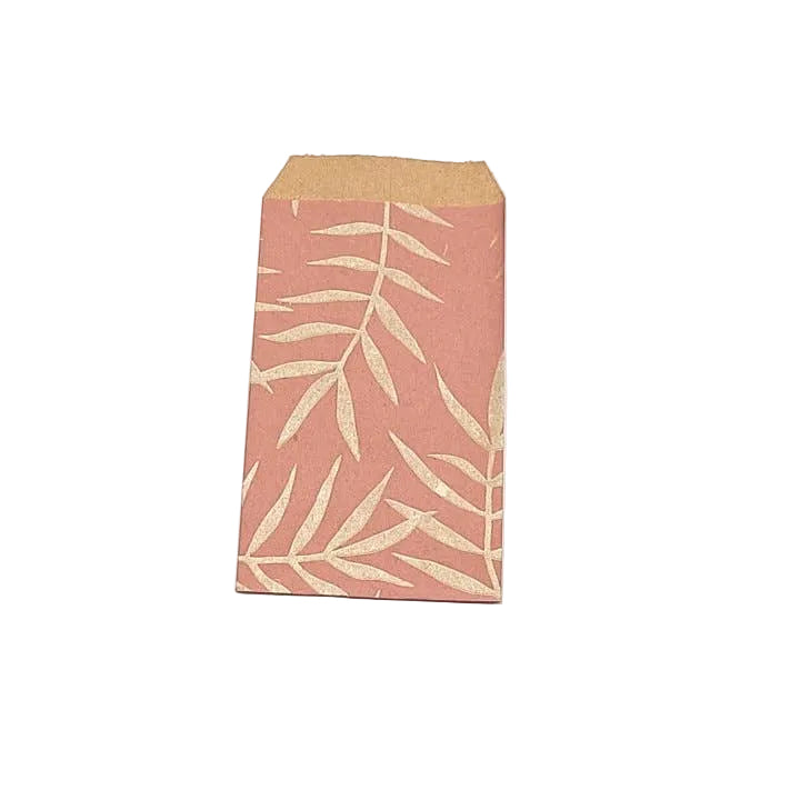 Sobres Kraft Remini 9x17cm 100u LEAF Rosa Vintage-Oro