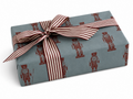 Bobina Kraft 70cm x 100m NUTCRACKER Azul Vintage/Rojo