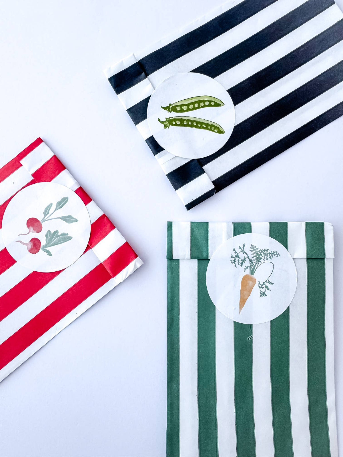 Sobres Celulosa Remini 9x17cm 100u MINISTRIPES Verde Vinta