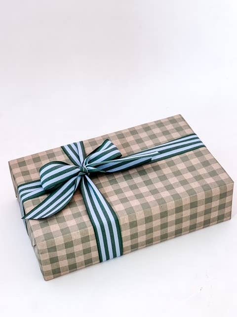Bobine papier Kraft 70 cm x 100 m MINIVICHY Blanc/Bleu Vintage