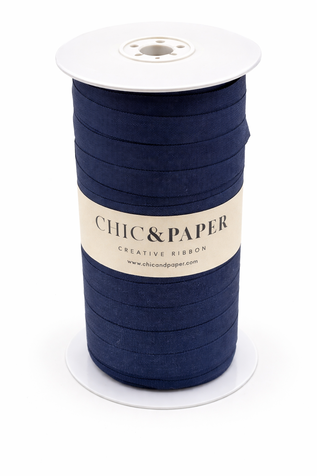 Cotton Ribbon UNICOLOR XL 15mm x 250m Navy