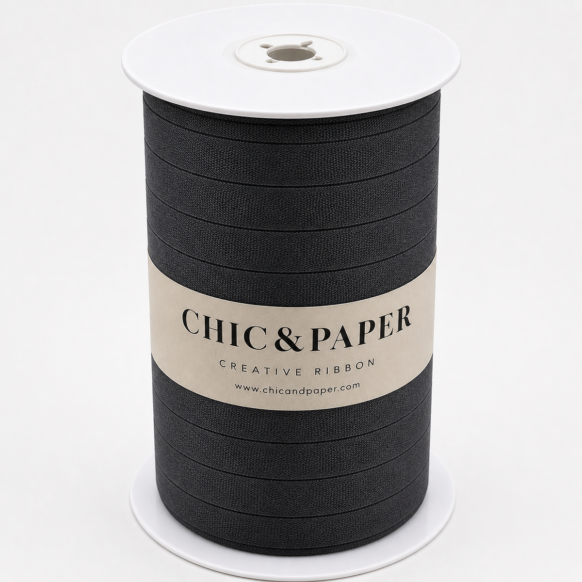 Cotton Ribbon UNICOLOR XL 15mm x 250m Anthracite