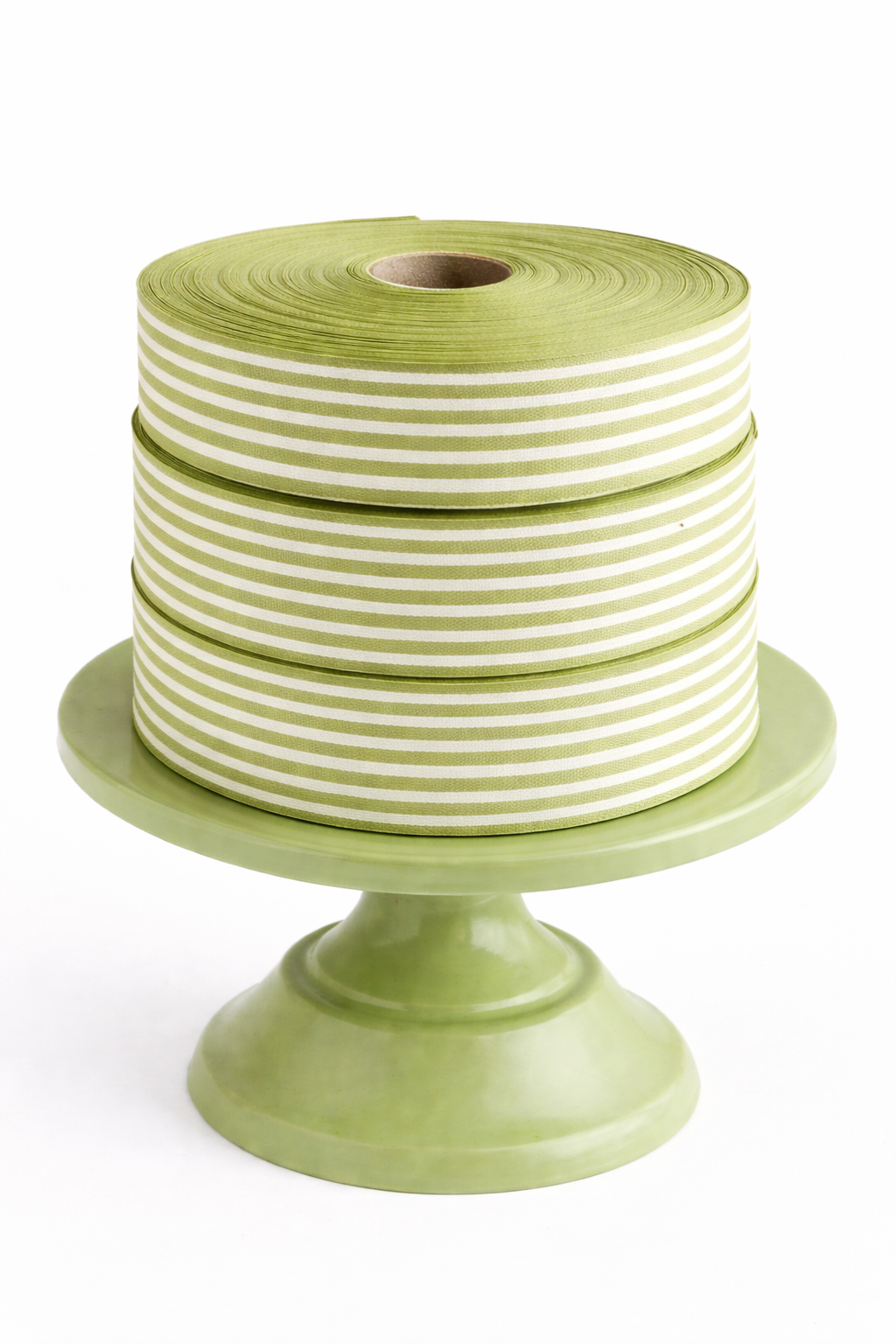 Cotton Ribbon 13 MINI 35mm x 50m Olive/Crema