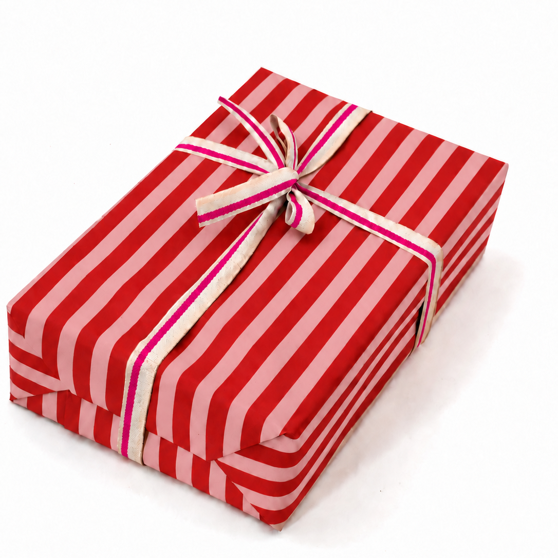 Bobina Luxury 70cm x 100m MINISTRIPES Rosa Vintage/Rojo