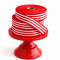 Cotton Ribbon MULTISTRIPES 35mm x 50m Rojo