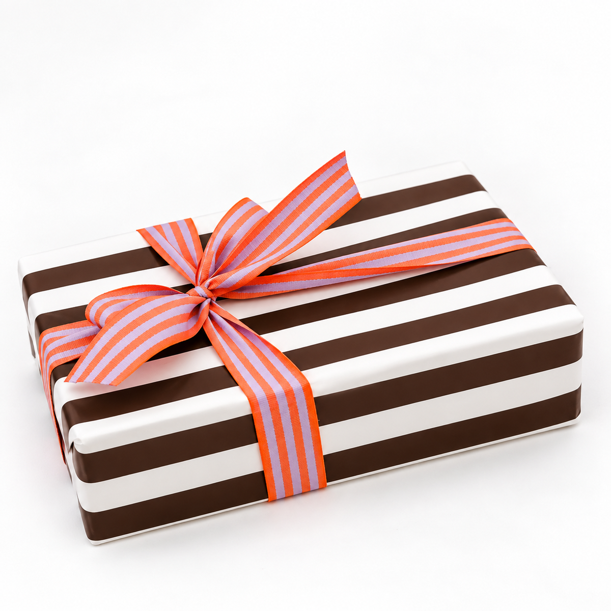 Luxury Roll 70cm x 100m STRIPES Chocolate