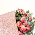 Ecowaterproof Kraft 70cm x 50m LIBERTY Rosa Vintage/Blanco