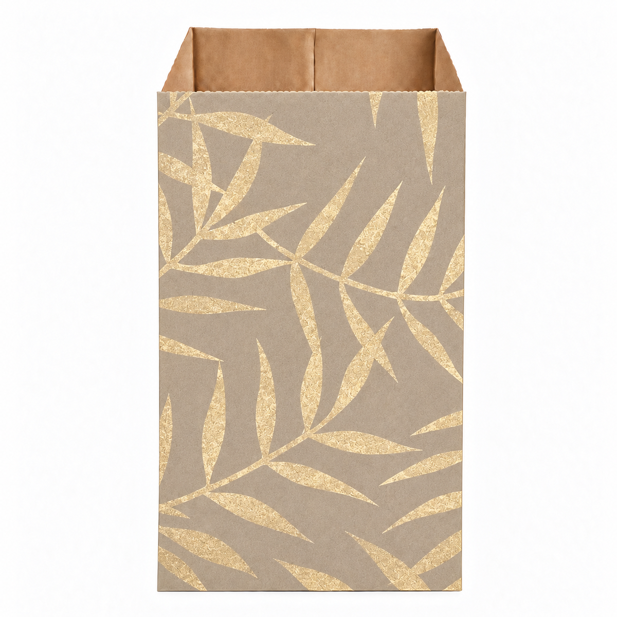 Remini Kraft Envelopes 9x17cm 100pk LEAF Ice Gray-Gold
