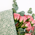 Ecowaterproof Kraft 70cm x 50m LIBERTY Verde Vintage/Blanco
