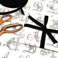 Bobina Luxury 70cm x 100m GRANDMA´S LETTER Negro