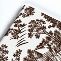 Papier de soie 25 feuilles 62x86cm VINTAGE GARDEN Chocolat