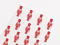 Sobres Celulosa Large 24 + 9 x 42 cm 100u NUTCRACKER Rojo