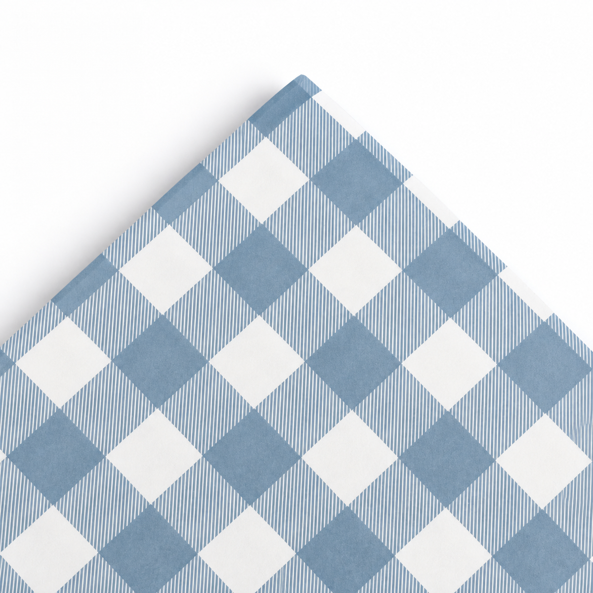 Papier de soie 25 feuilles de 62x86cm VICHY Bleu Vintage