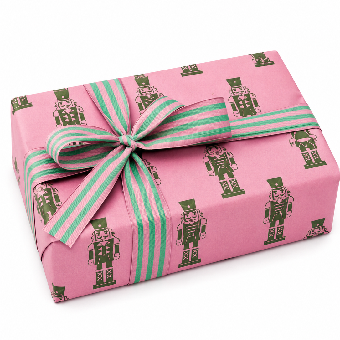 Bobina Celulosa 70cm x 100m NUTCRACKER Candy Pink-Green Grass