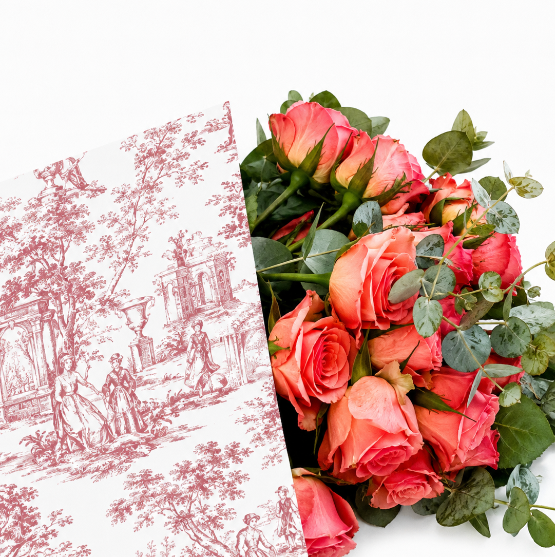 Ecowaterproof 70cm x 50m VINTAGE GARDEN Vintage Rose
