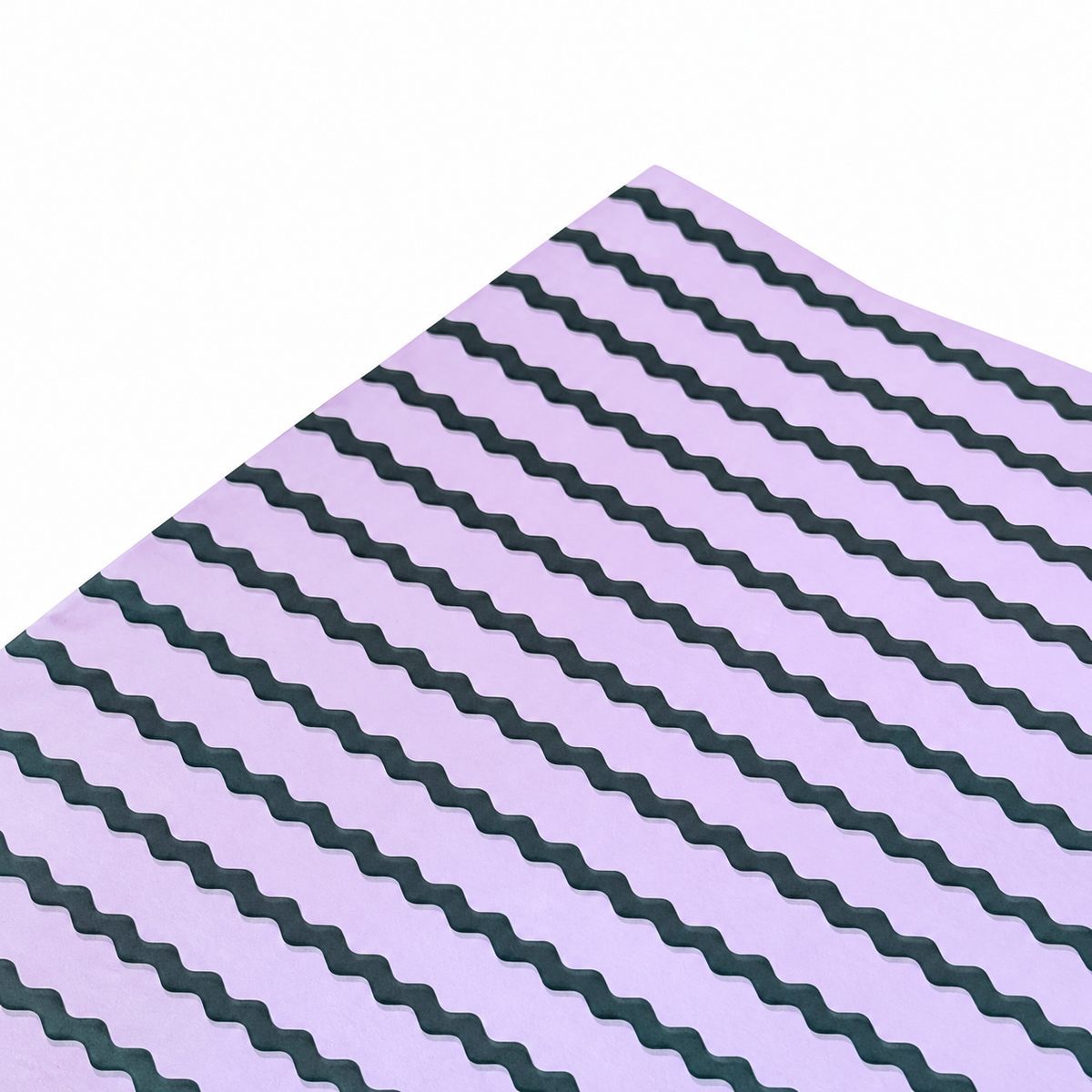 Papel Seda 25 hojas 62x86cm ONDULINA Lavanda/Verde Bosque