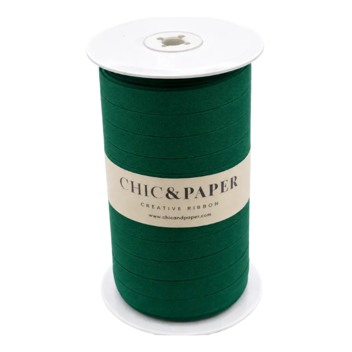 Cotton Ribbon UNICOLOR XL 15mm x 250m Verde Bosque
