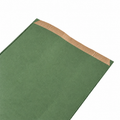 Sacs Kraft larges 24 + 9 x 42 cm 100u LISSE Vert Vintage