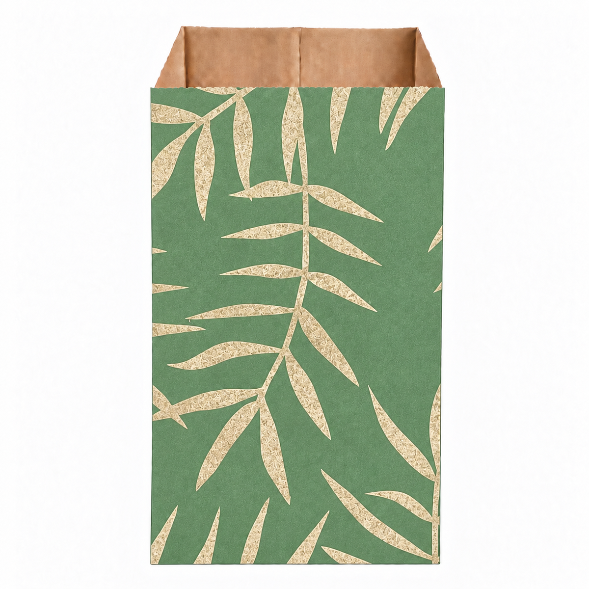 Kraft Envelopes Remini 9x17cm 100pk LEAF Vintage Gold-Green