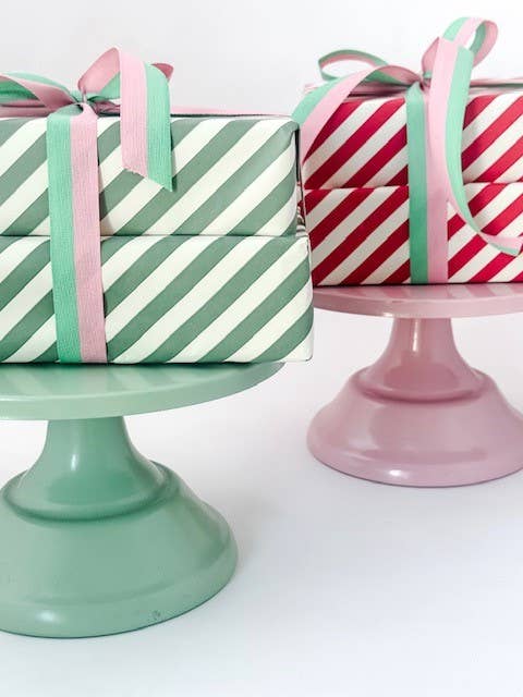 Bobina Celulosa 70cm x 100m CANDY CANE Crema/Rojo