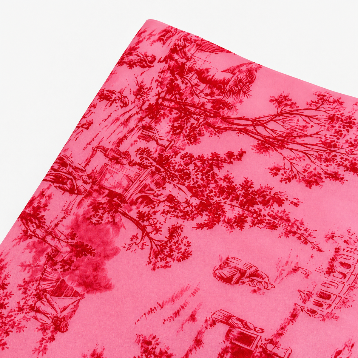 Papier de soie 25 feuilles 62x86cm VINTAGE GARDEN Rose bonbon/Rouge