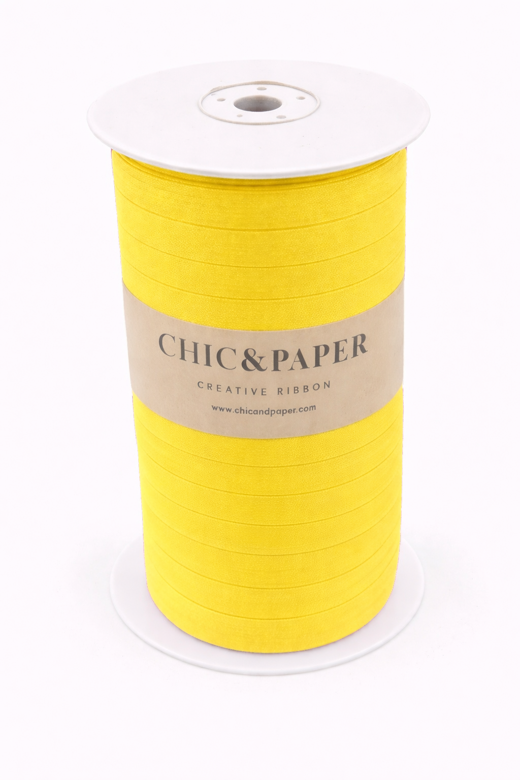 Cotton Ribbon UNICOLOR XL 15mm x 250m Lemon