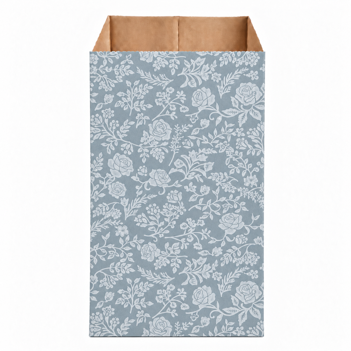 Enveloppes Kraft Remini 9x17cm 100u LIBERTY Bleu Vintage/Blanc