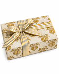 Bobina Kraft 70cm x 100m XMAS BALL Blanco/Mustard
