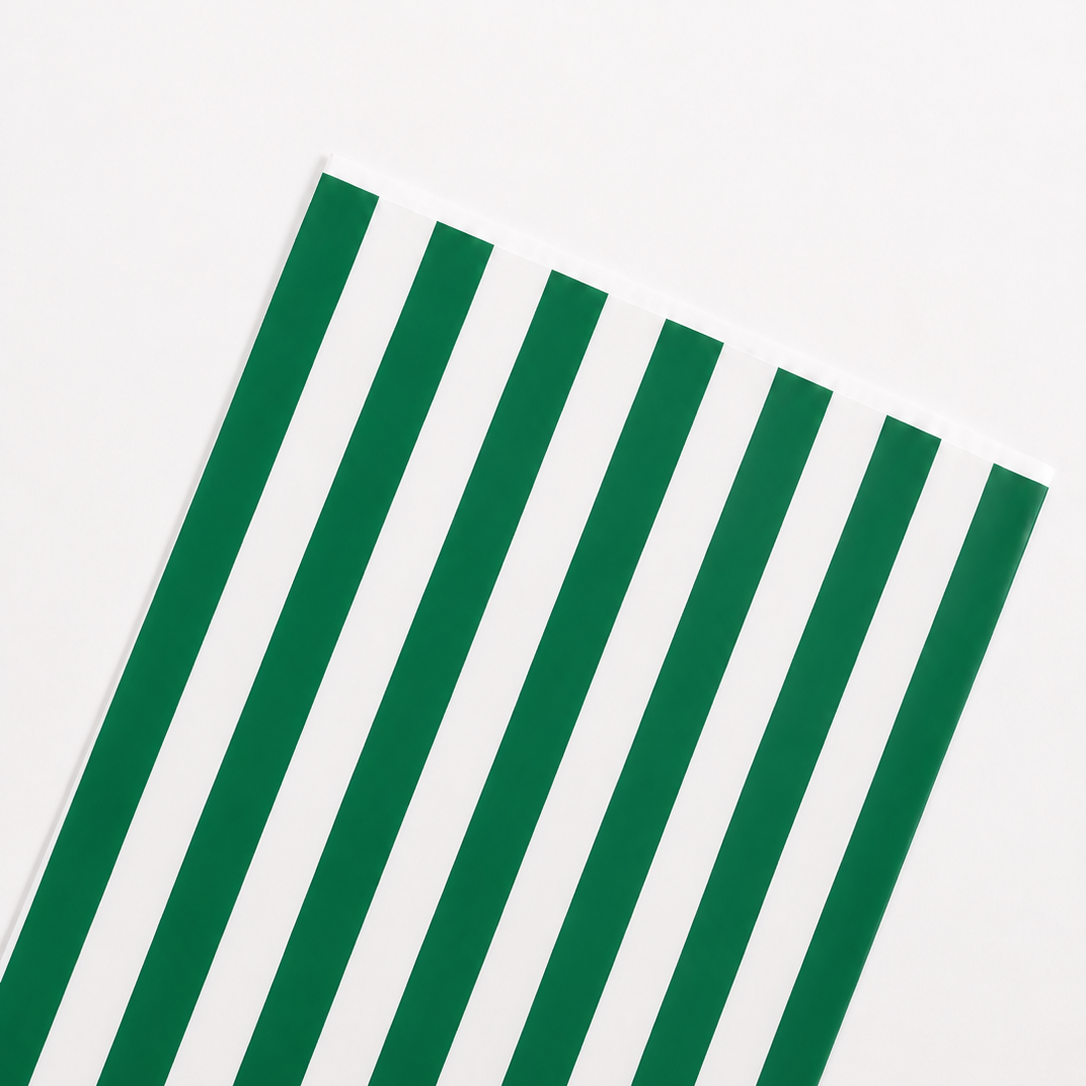 Sobres Celulosa Large 24+9,5x42 100u. STRIPES Verde Vintage