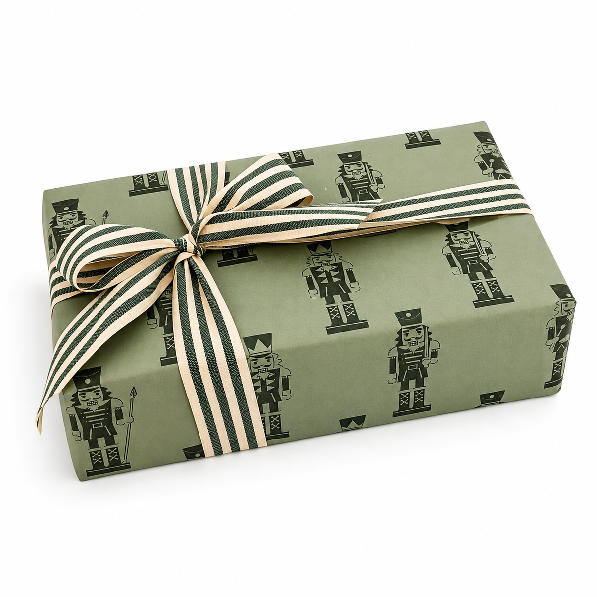 Bobina Kraft 70cm x 100m NUTCRACKER Verde Vintage/Verde Bosque