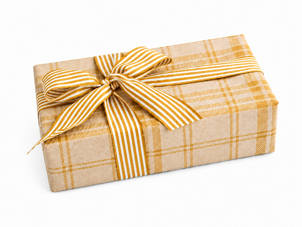 Bobina Kraft 70cmx100m TARTAN Blanco/Mustard