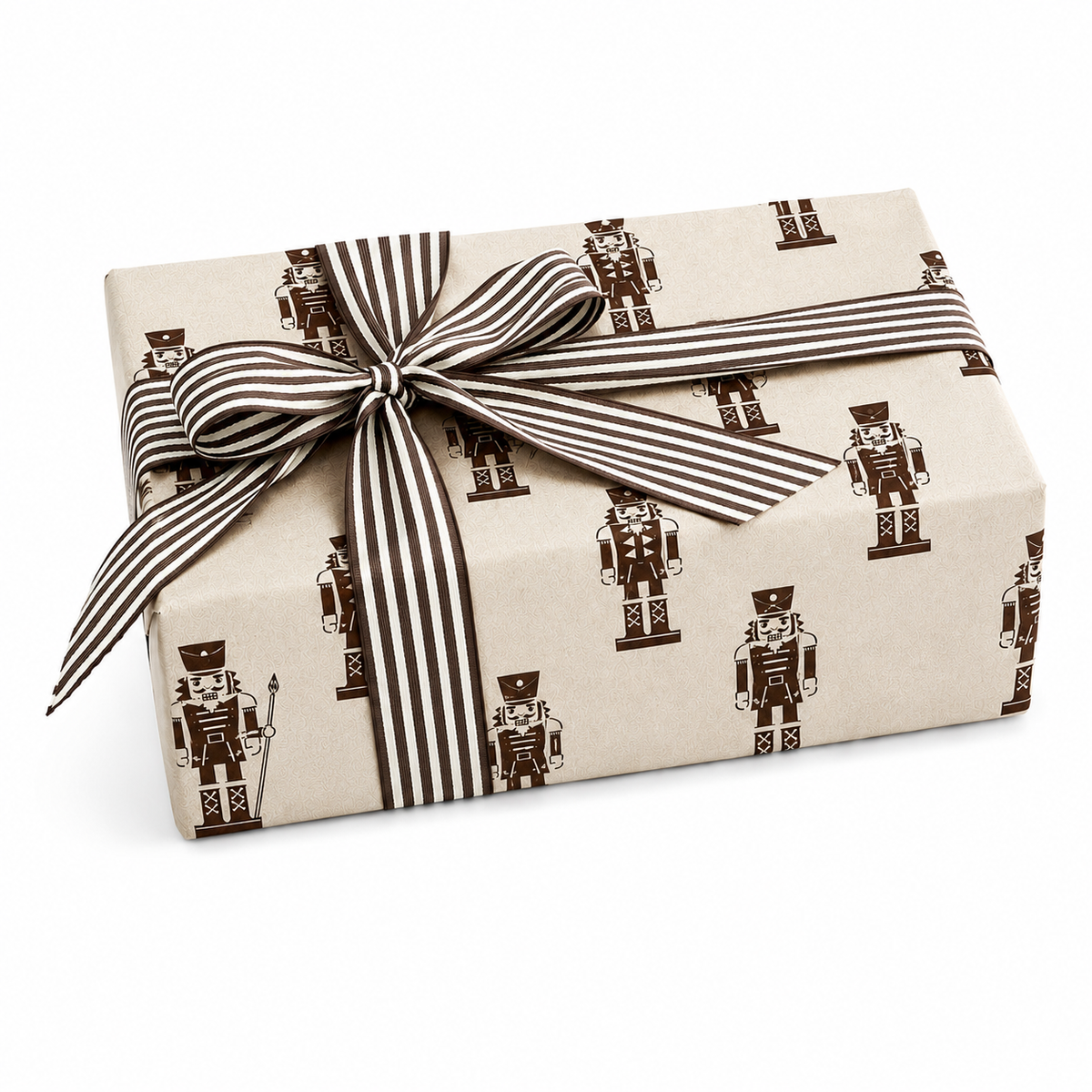 Bobina Kraft 70cm x 100m NUTCRACKER Blanco/Chocolat