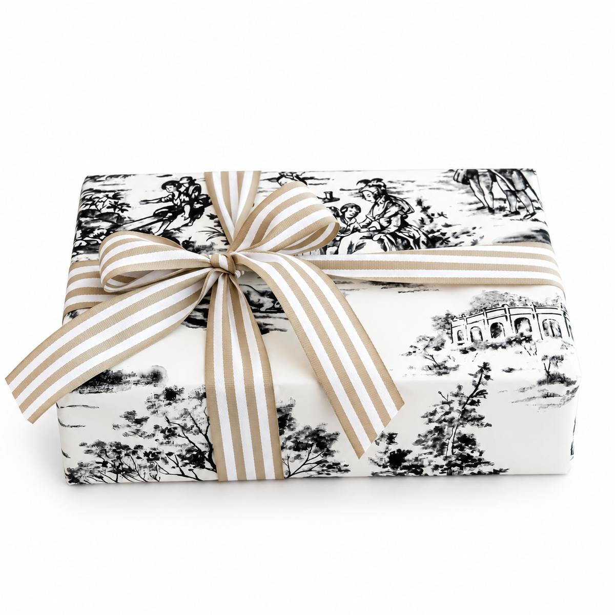 Luxury Roll 70cm x 100m VINTAGE GARDEN Black