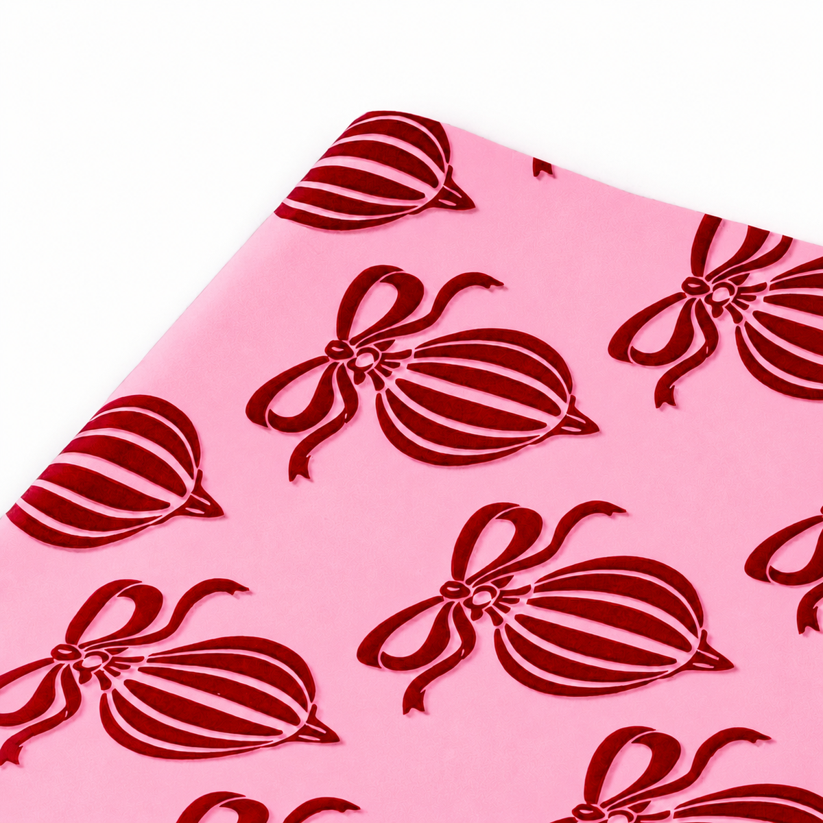 Papel Seda 500 Hojas 62x86cm XMAS BALL Candy Pink/Rojo