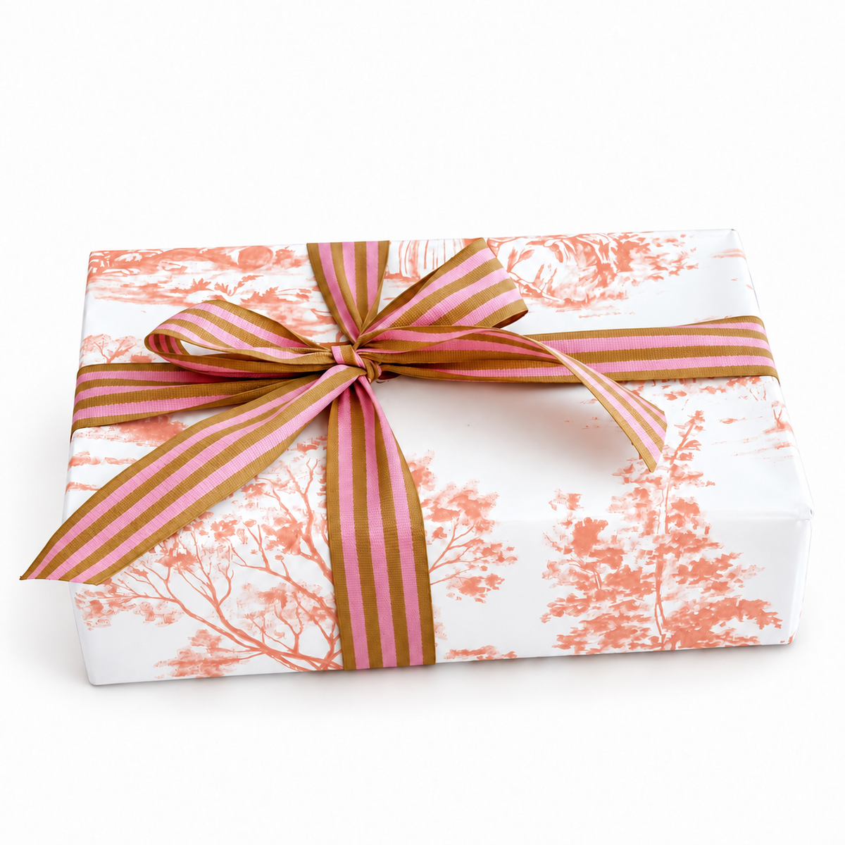 Luxury Roll 70cm x 100m VINTAGE GARDEN Peach