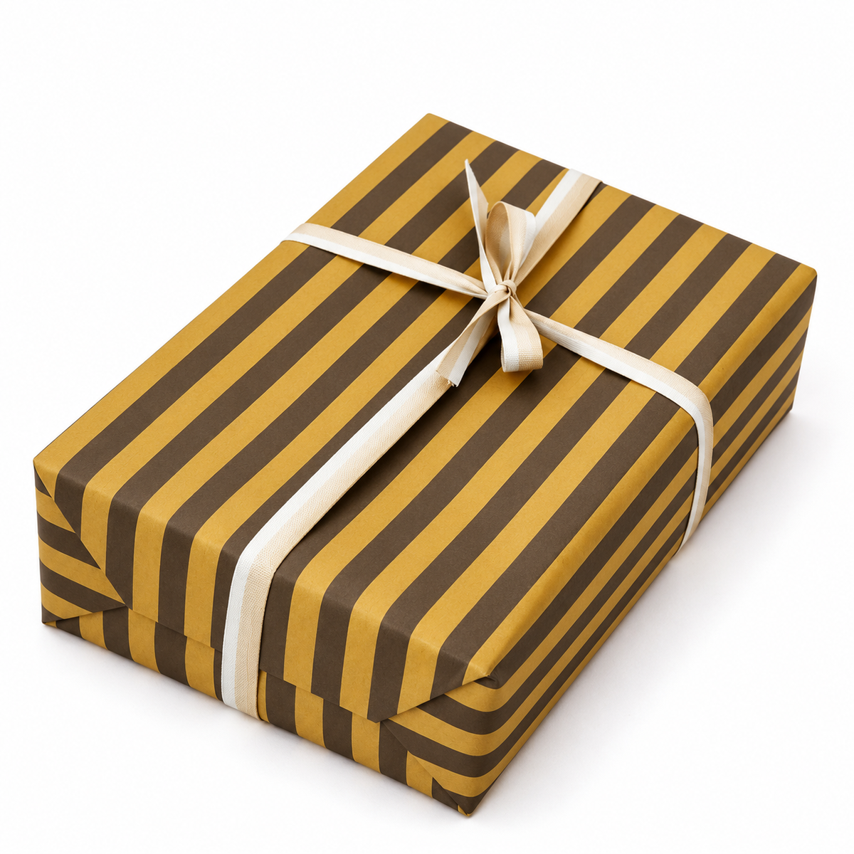 Bobina Kraft 70cm x 100m MINISTRIPES Mustard/Gris