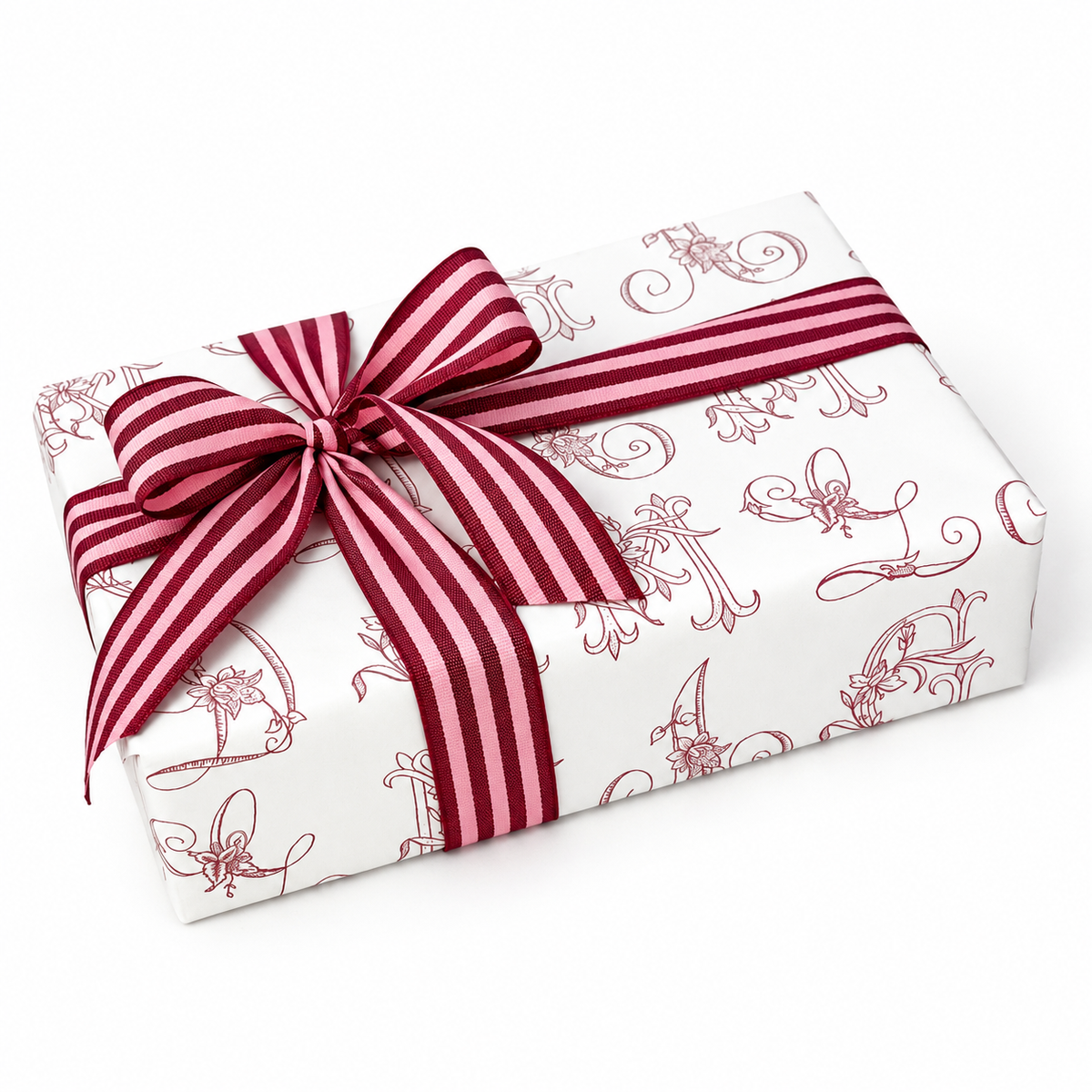 Luxury Roll 70cm x 100m GRANDMA'S LETTER Vintage Pink