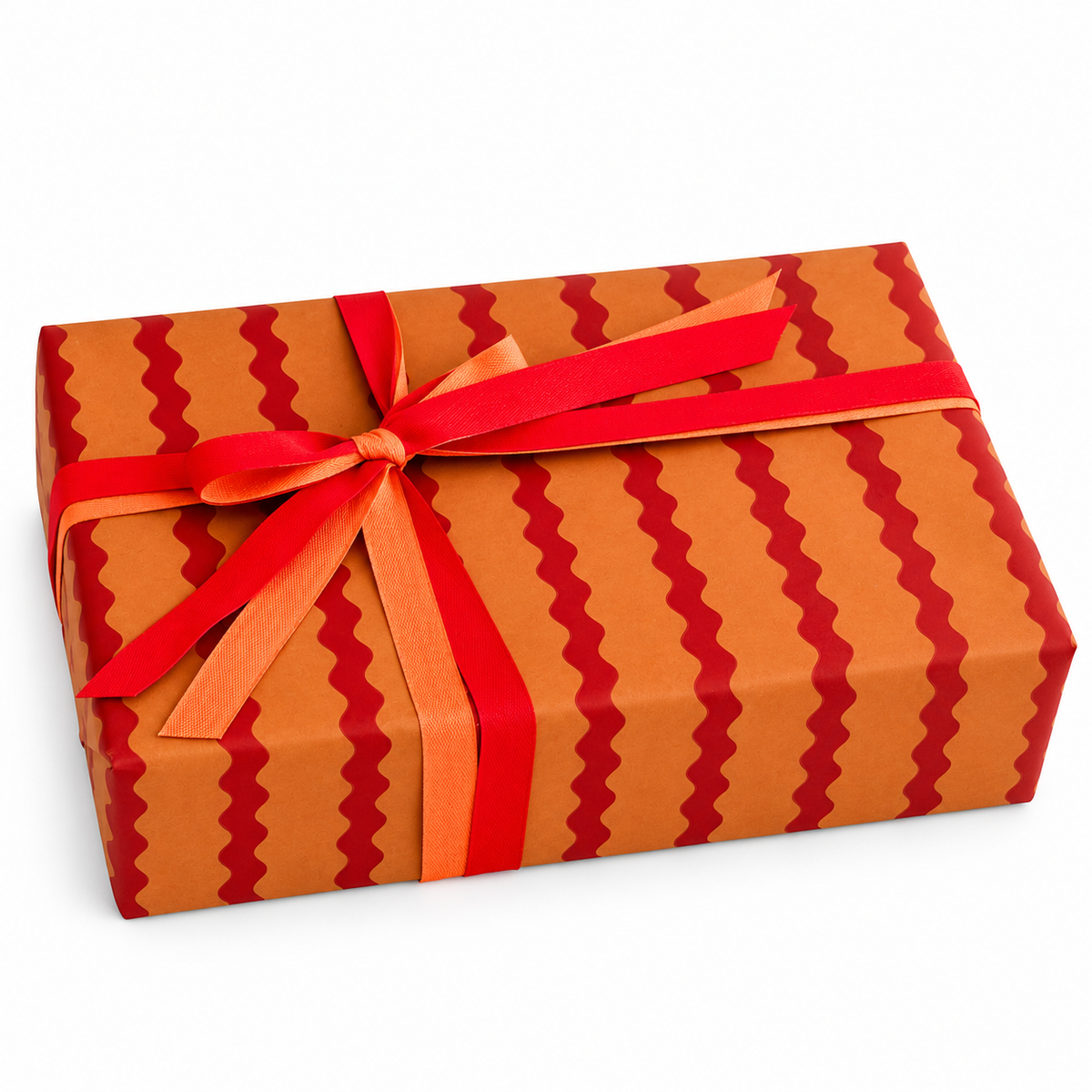 Kraft Roll 70cm x 100m ONDULINA Orange/Red