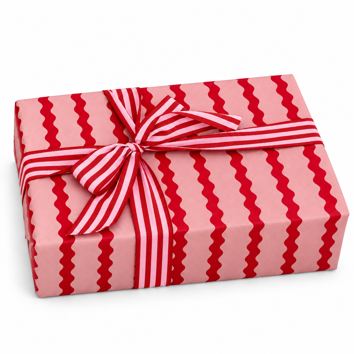 Kraft Paper Roll 70cm x 100m ONDULINA Candy Pink/Red