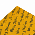 Papel Seda 25 hojas 86x62cm MERRY CHRISTMAS Mustard/Gris