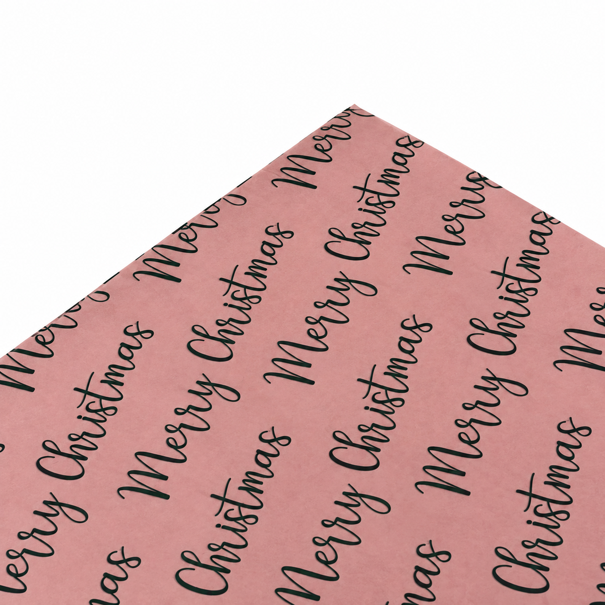 Tissue Paper 500 Sheets 62x86cm MERRY CHRISTMAS Vintage Pink/Forest Green